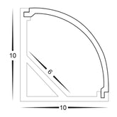 Havit Lighting Lighting 10mm x 10mm Silver Micro Corner Lights-For-You